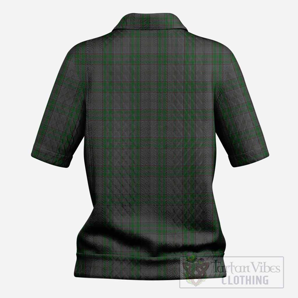 Wicklow County Ireland Tartan Women’s Polo Sweater Top