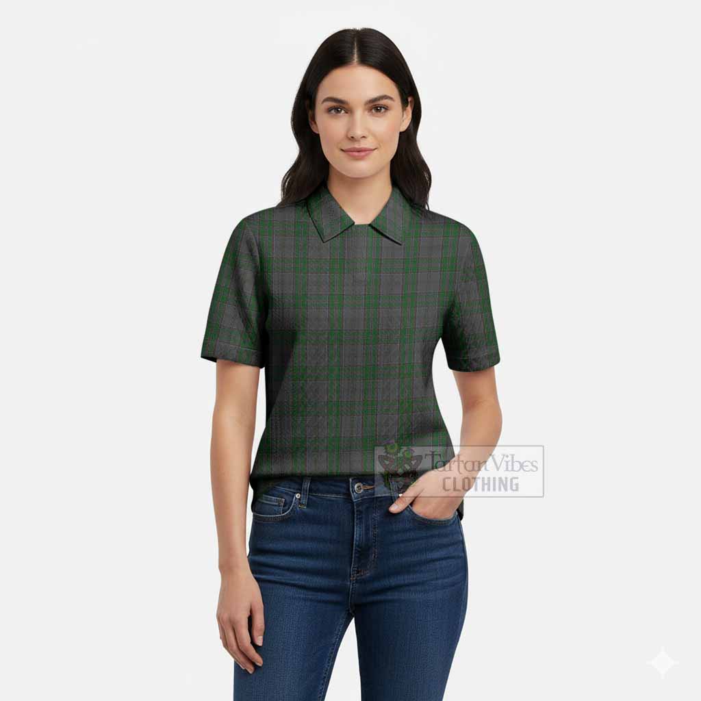 Wicklow County Ireland Tartan Women’s Polo Sweater Top
