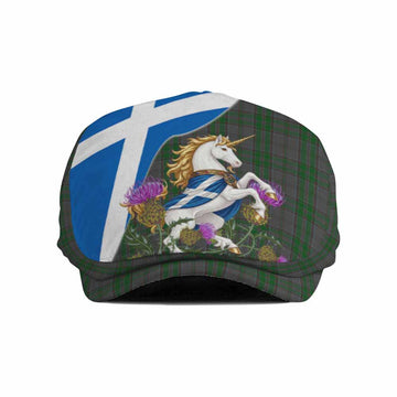 Wicklow Scottish Tartan Unicorn Heritage Flat Cap, Jeff Cap