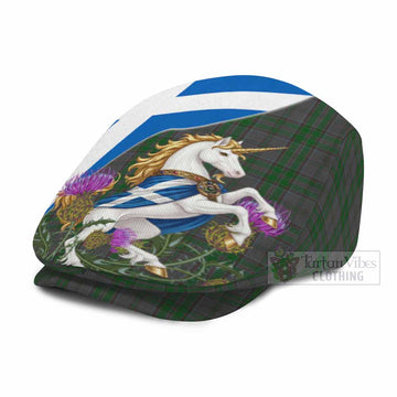 Wicklow Scottish Tartan Unicorn Heritage Flat Cap, Jeff Cap