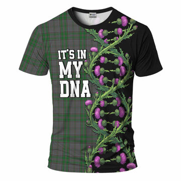 Wicklow Tartan T-Shirt Scottish Identity Thistle Flower DNA Strand Art