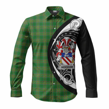 Widenham Irish Clan Long Sleeve Button Shirt Celtic Circle Style Men's Shirt S - Tartan Vibes Clothing