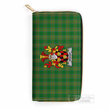 Wiggat Irish Clan Tartan Women's Leather Wallet with Coat of Arms