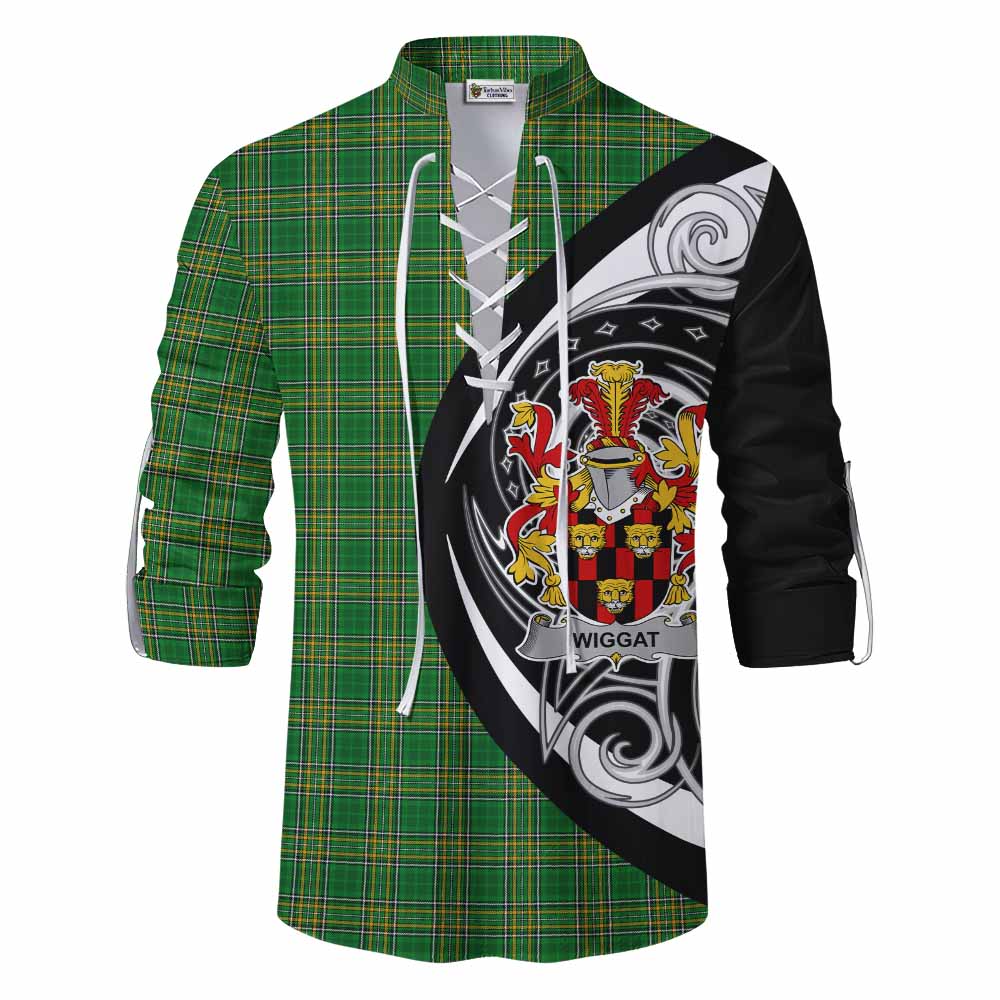 Wiggat Irish Clan Ghillie Kilt Shirt Celtic Circle Style Men - Tartan Vibes Clothing