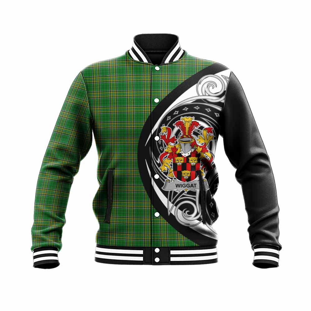 Tartan Vibes Clothing Wiggat Irish Clan Baseball Jacket Celtic Circle Style