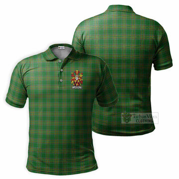 Wiggat Irish Clan Tartan Men's Polo Shirt with Coat of Arms