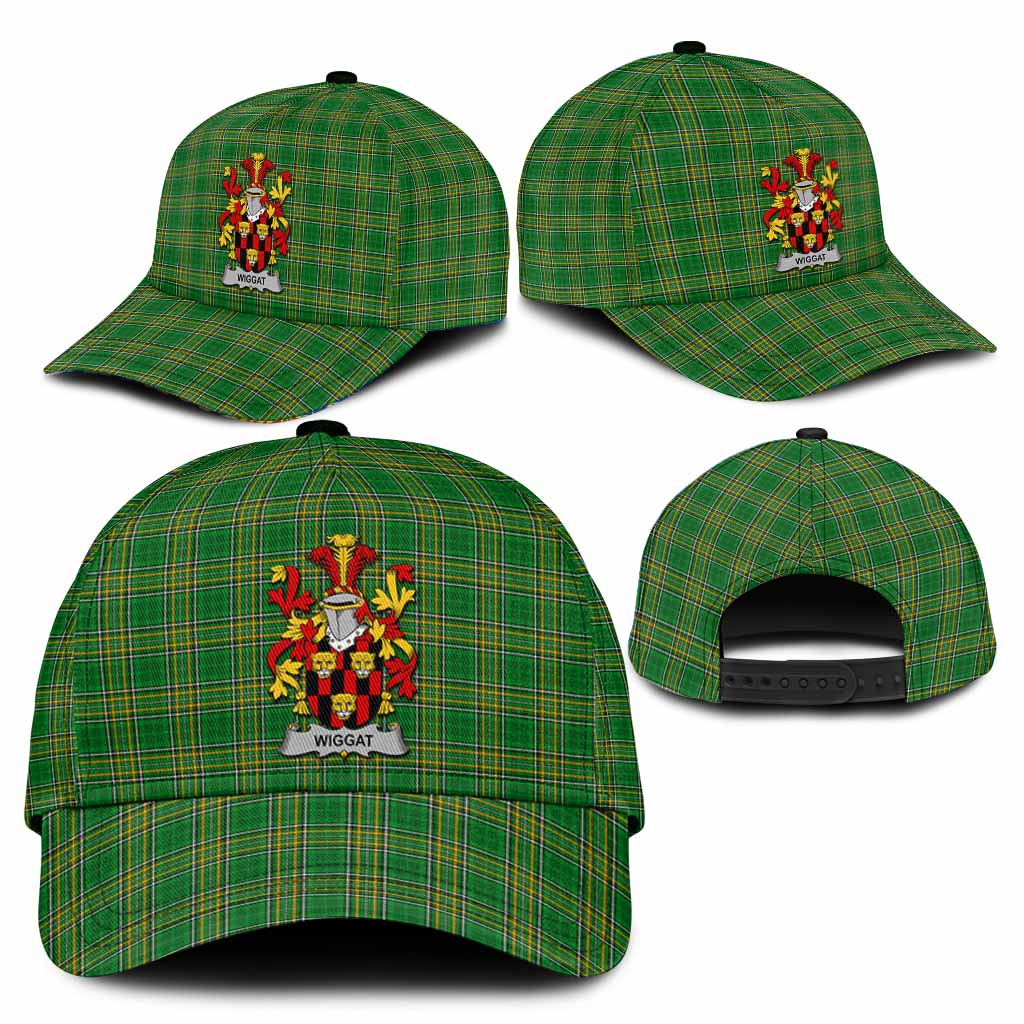 Wiggat Irish Clan Tartan Classic Cap with Coat of Arms
