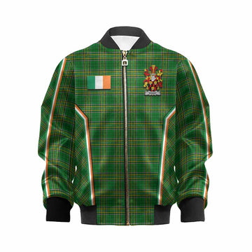 Wiggat Irish Clan Coat of Arm Tartan Kid Bomber Jacket Flag Style