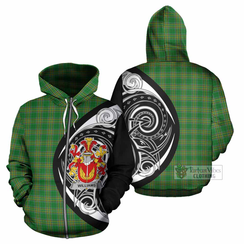 Williams Irish Clan Hoodie Celtic Circle Style Zip Hoodie - Tartan Vibes Clothing