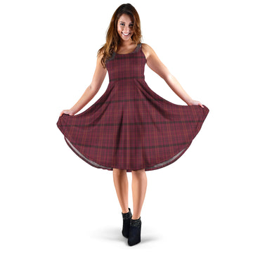 Williams of Wales Tartan Sleeveless Midi Womens Dress