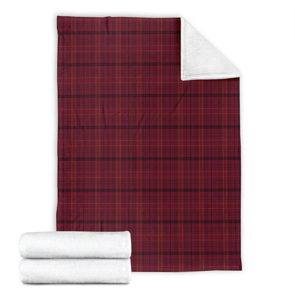 Binning (of Wallifoord) Crest Tartan Premium Blanket Black