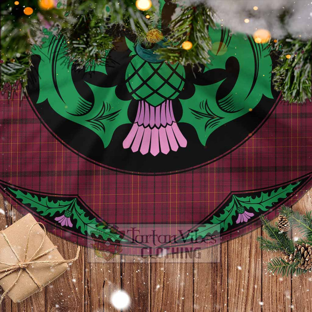 Williams of Wales Tartan Christmas Tree Skirt Scottish Thistle Style - Tartan Vibes Clothing
