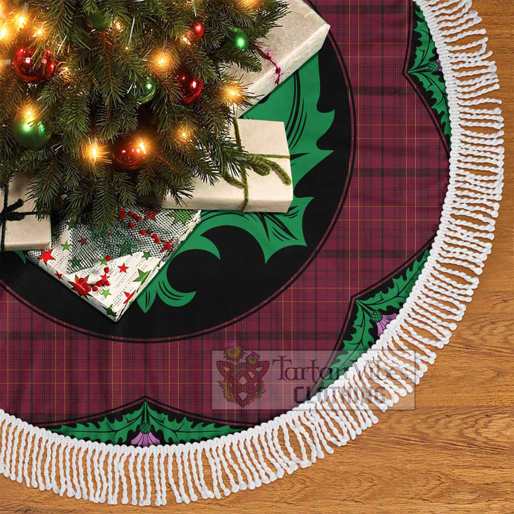 Williams of Wales Tartan Christmas Tree Skirt Scottish Thistle Style - Tartan Vibes Clothing
