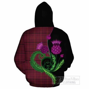 Williams of Wales Tartan Cotton Hoodie Traditional Scottish Thistle