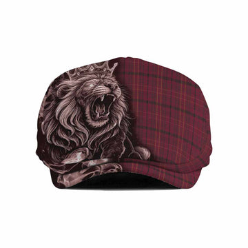 Williams of Wales Tartan Flat Cap, Jeff Cap Roaring Lion Heritage
