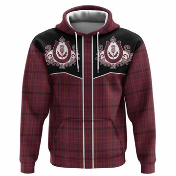 Williams of Wales Tartan Hoodie Horseshoe Ornament Pullover Hoodie - Tartan Vibes Clothing