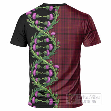 Williams of Wales Tartan T-Shirt Scottish Identity Thistle Flower DNA Strand Art