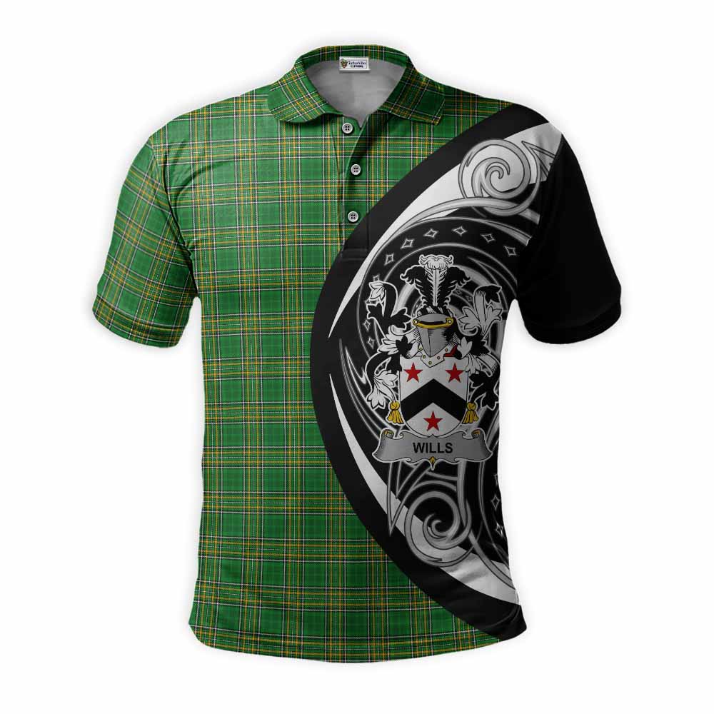 Tartan Vibes Clothing Wills Irish Clan Polo Shirt Celtic Circle Style