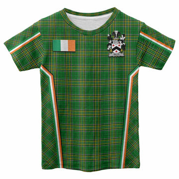 Wills Irish Clan Coat of Arm Tartan Kid T-shirt Flag Style