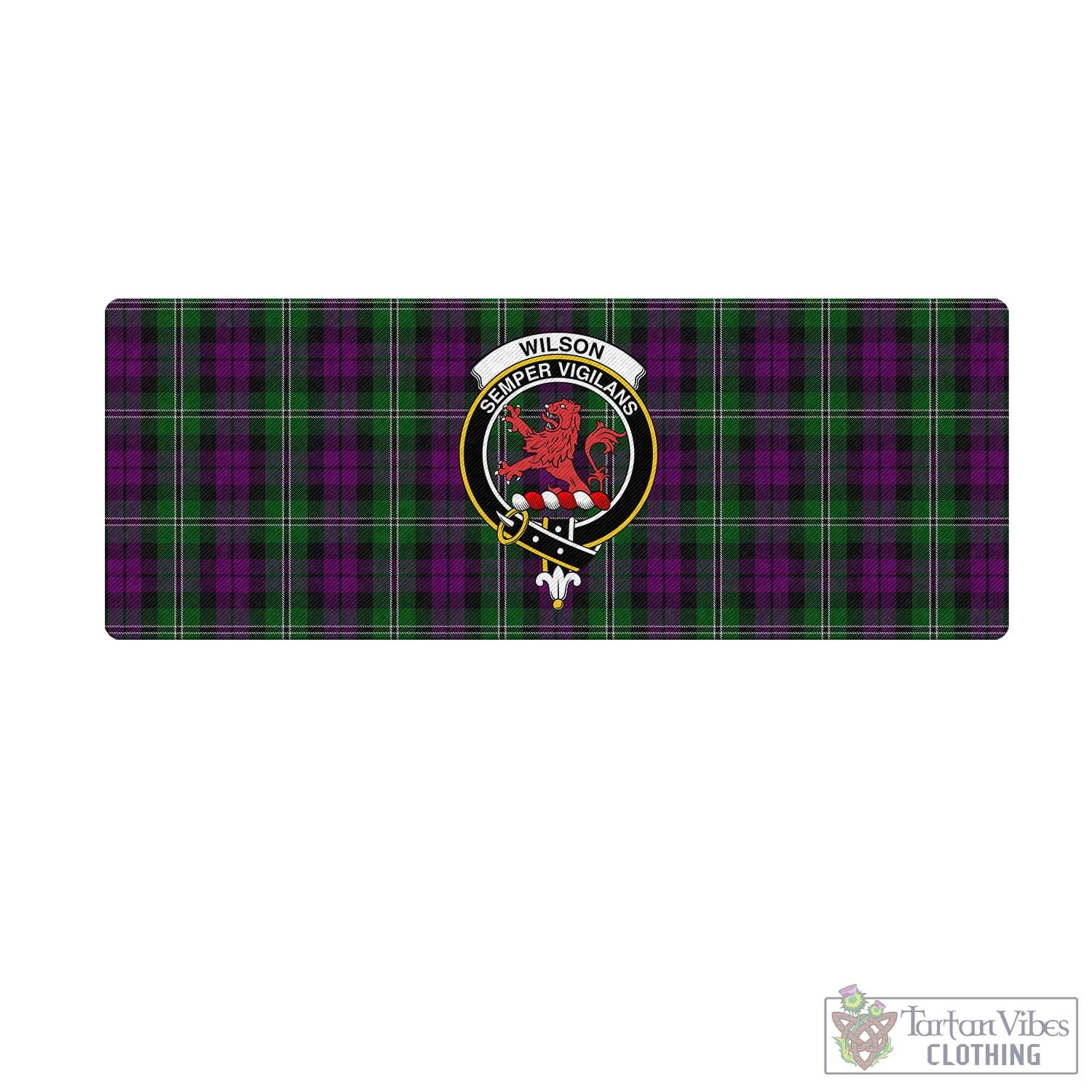 Tartan Vibes Clothing Wilson Tartan Mouse Pad with Family Crest