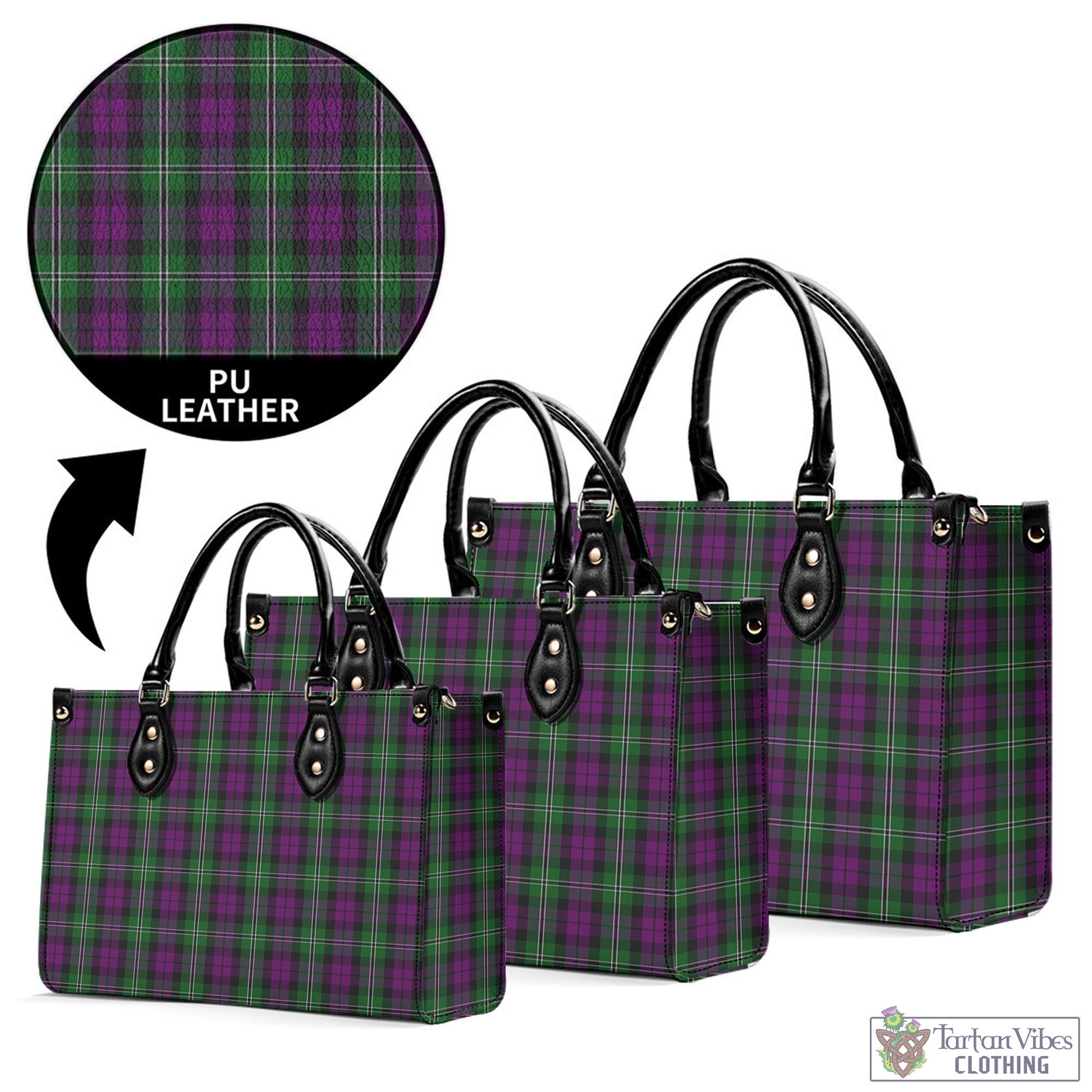 Tartan Vibes Clothing Wilson Tartan Luxury Leather Handbags
