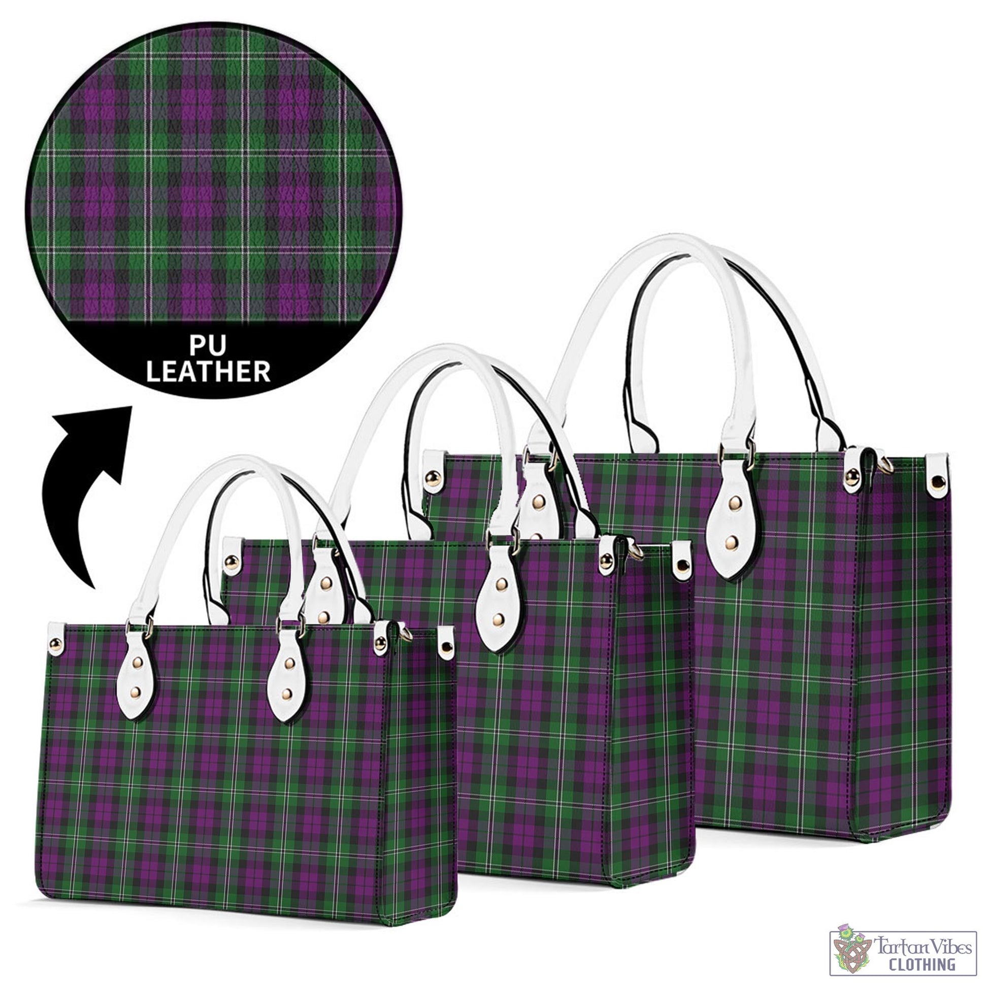 Tartan Vibes Clothing Wilson Tartan Luxury Leather Handbags