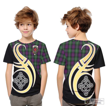 Wilson Tartan Kid T-Shirt with Family Crest and Celtic Symbol Style Youth XL Size14 - Tartan Vibes Clothing