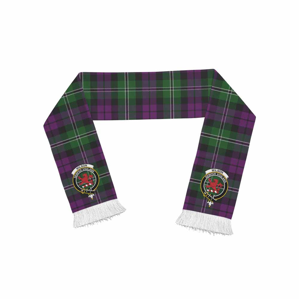 Tartan Vibes Clothing Wilson Tartan Ruffneck Scarf with Family Crest