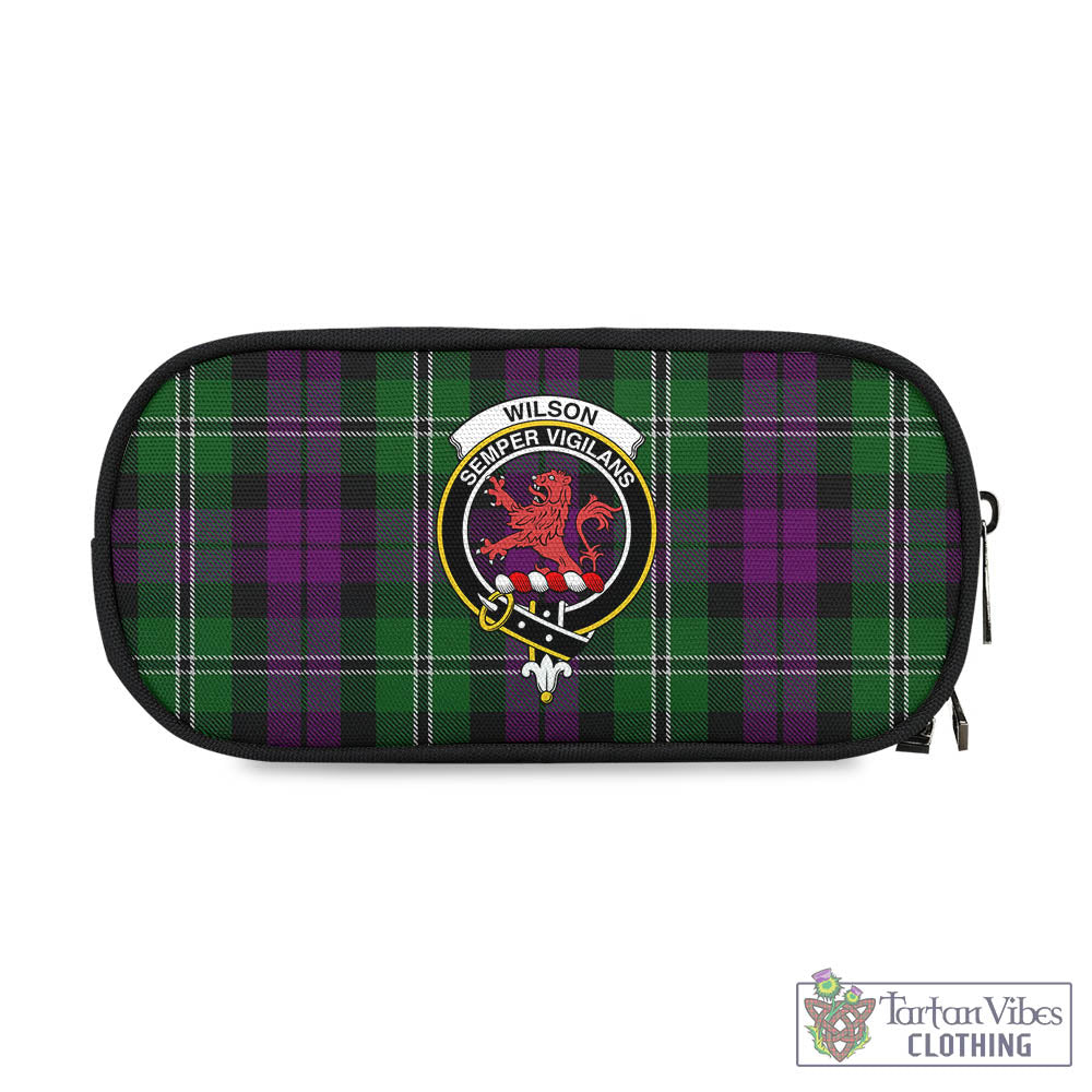 Tartan Vibes Clothing Wilson Tartan Pen and Pencil Case with Family Crest