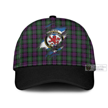 Wilson Tartan Classic Cap with Family Crest In Me Style