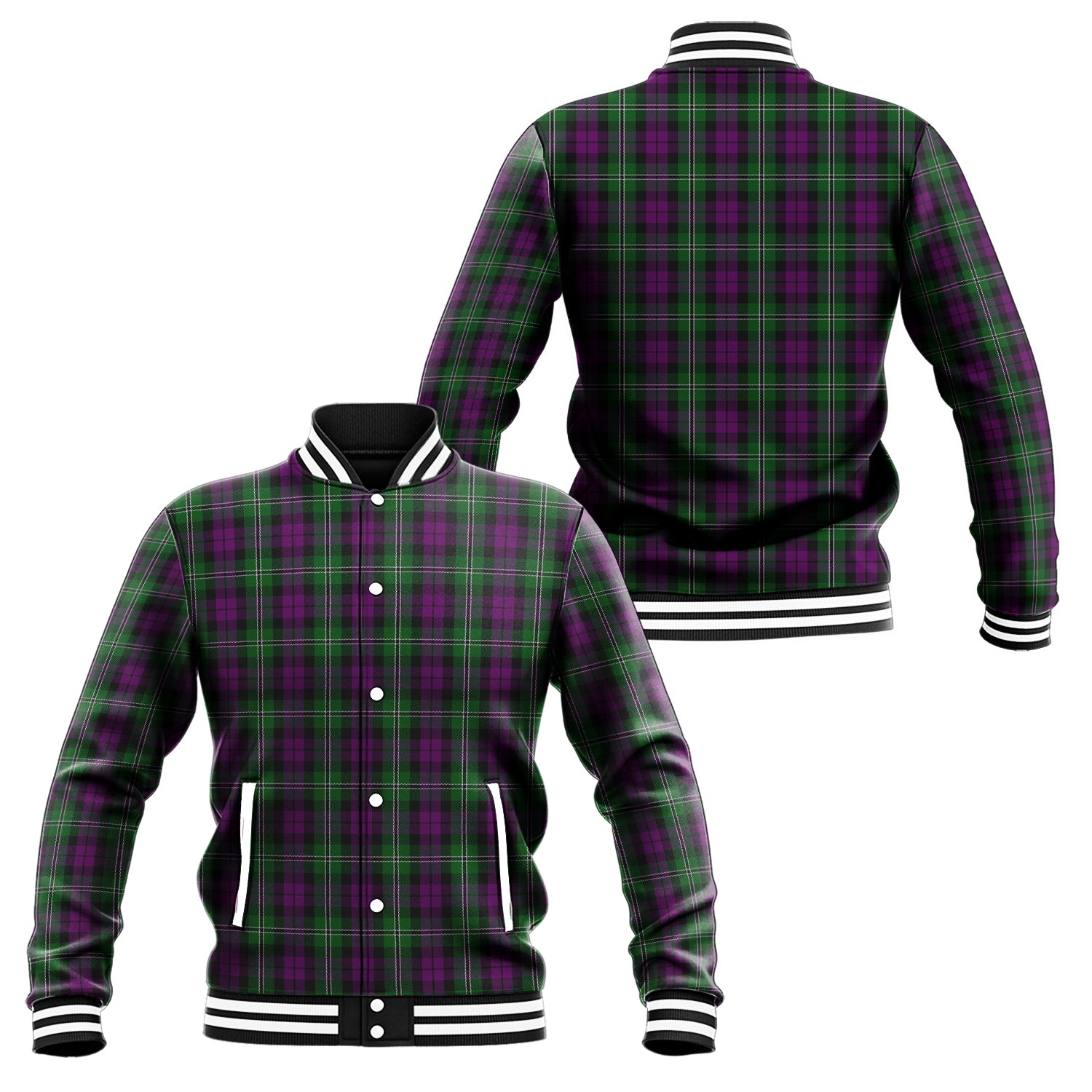 Wilson Tartan Baseball Jacket Unisex - Tartan Vibes Clothing