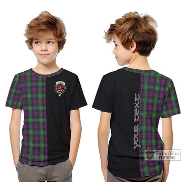 Wilson Tartan Kid T-Shirt with Family Crest and Half Of Me Style Youth XL Size14 - Tartanvibesclothing Shop