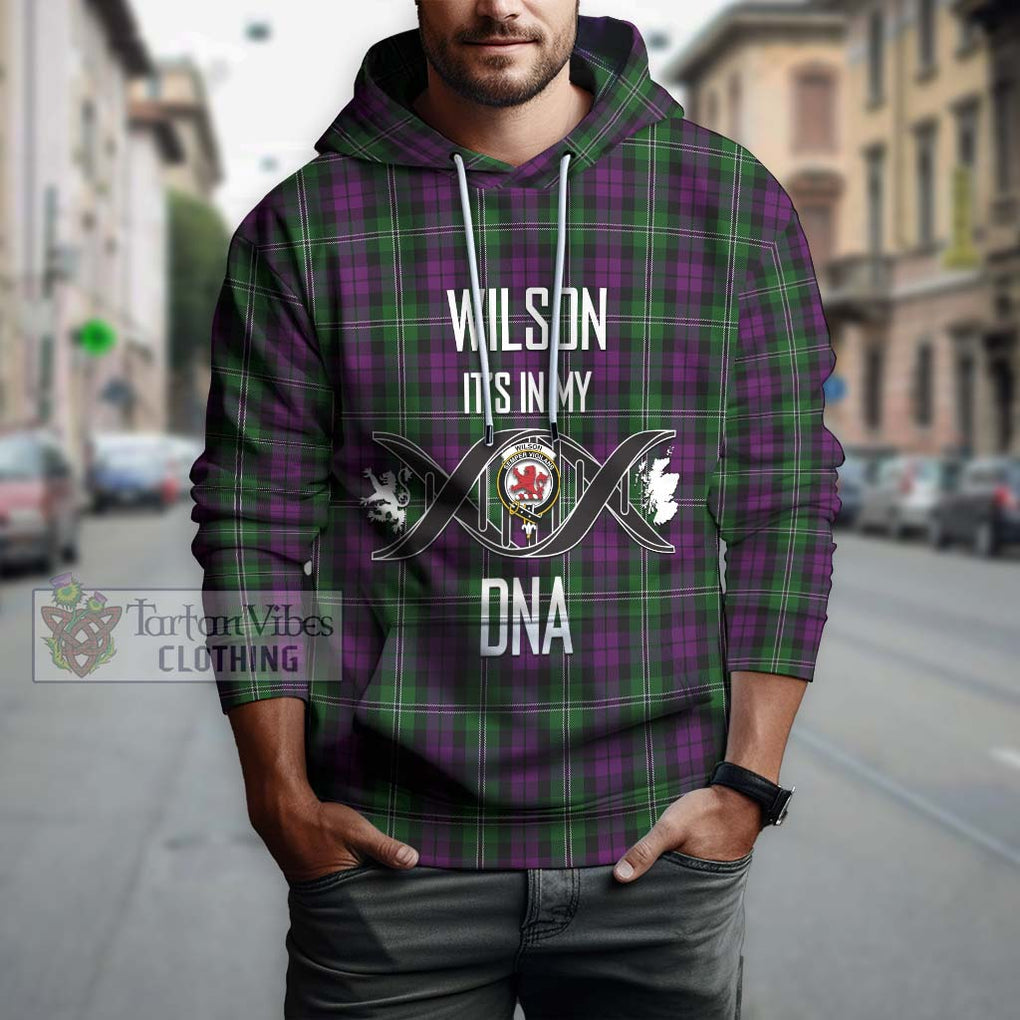 Wilson Tartan Hoodie with Family Crest DNA In Me Style Pullover Hoodie - Tartanvibesclothing Shop