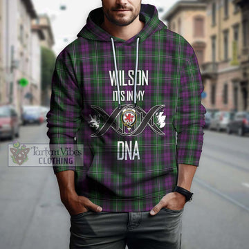 Wilson Tartan Hoodie with Family Crest DNA In Me Style Pullover Hoodie - Tartanvibesclothing Shop
