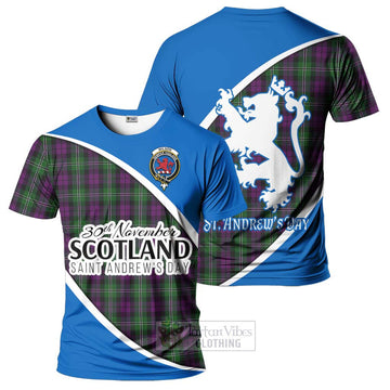 Tartan Vibes Clothing Wilson Family Crest Tartan T-Shirt Celebrate Saint Andrew's Day in Style