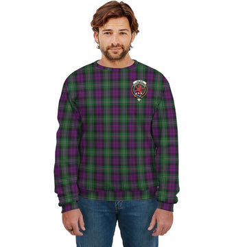Wilson Tartan Sweatshirt with Family Crest