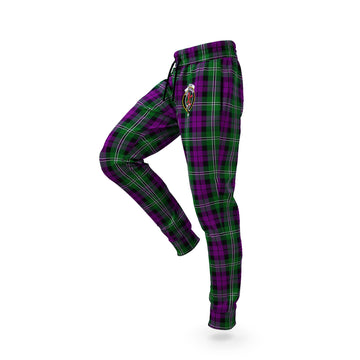 Wilson Tartan Joggers Pants with Family Crest S - Tartan Vibes Clothing