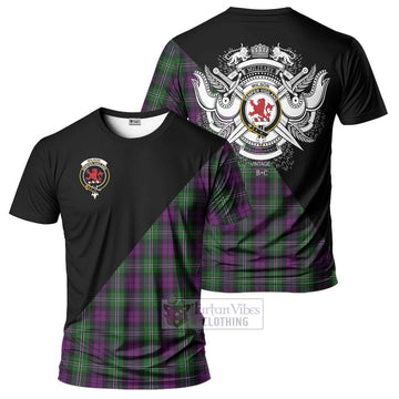 Wilson Tartan T-Shirt with Family Crest and Military Logo Style Kid's Shirt - Tartanvibesclothing Shop