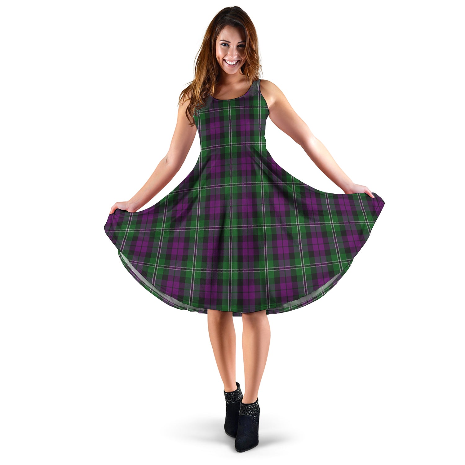 wilson-tartan-sleeveless-midi-womens-dress