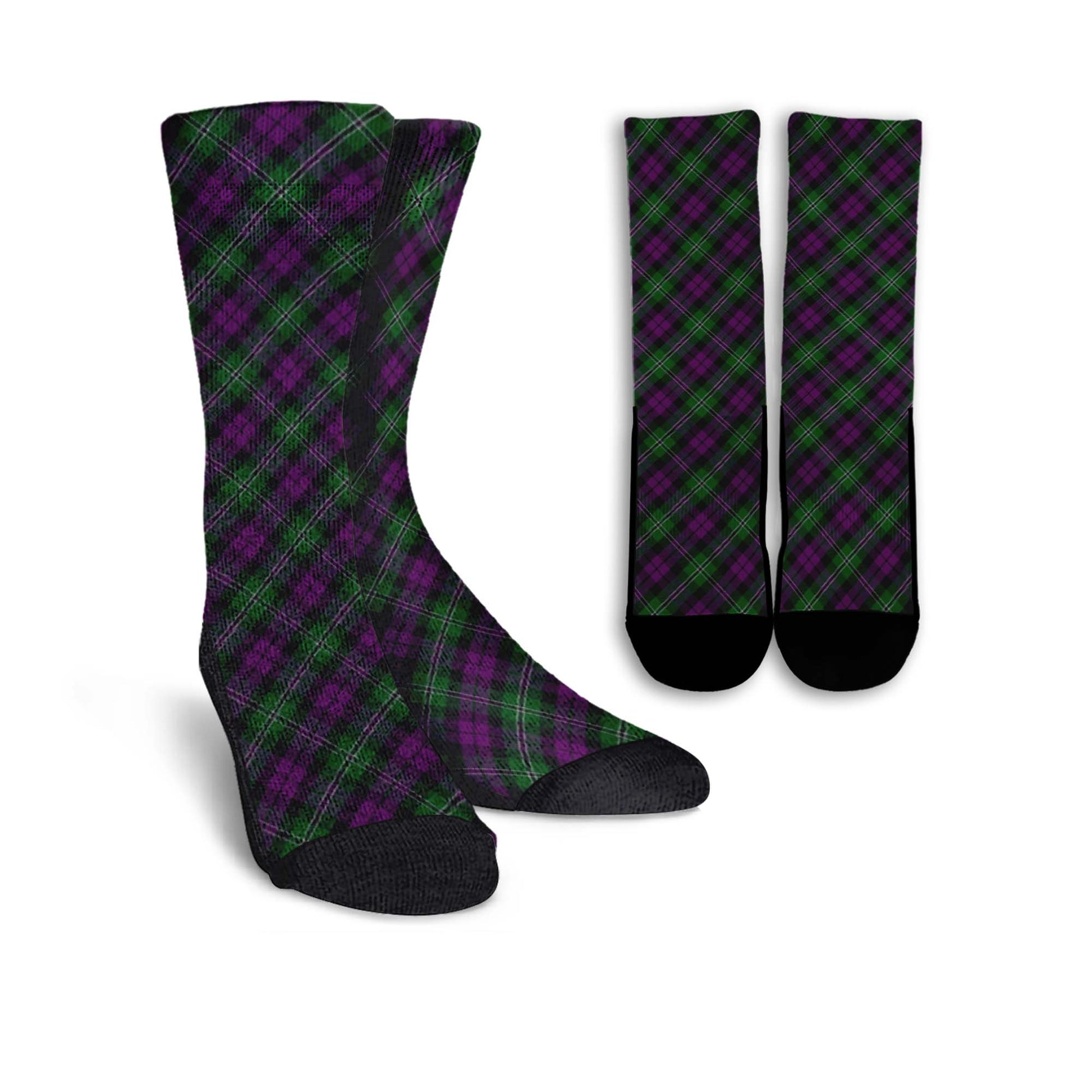 Wilson Tartan Crew Socks Cross Tartan Style - Tartanvibesclothing