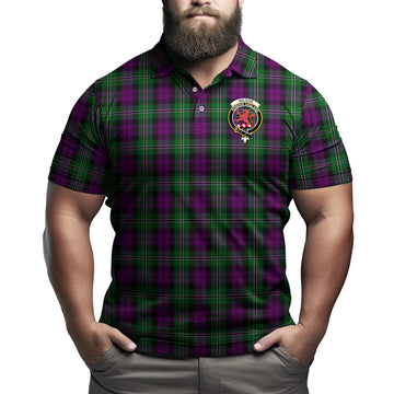 Wilson Tartan Men's Polo Shirt with Family Crest
