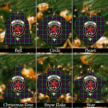Wilson Tartan Christmas Ornaments with Family Crest - Tartanvibesclothing