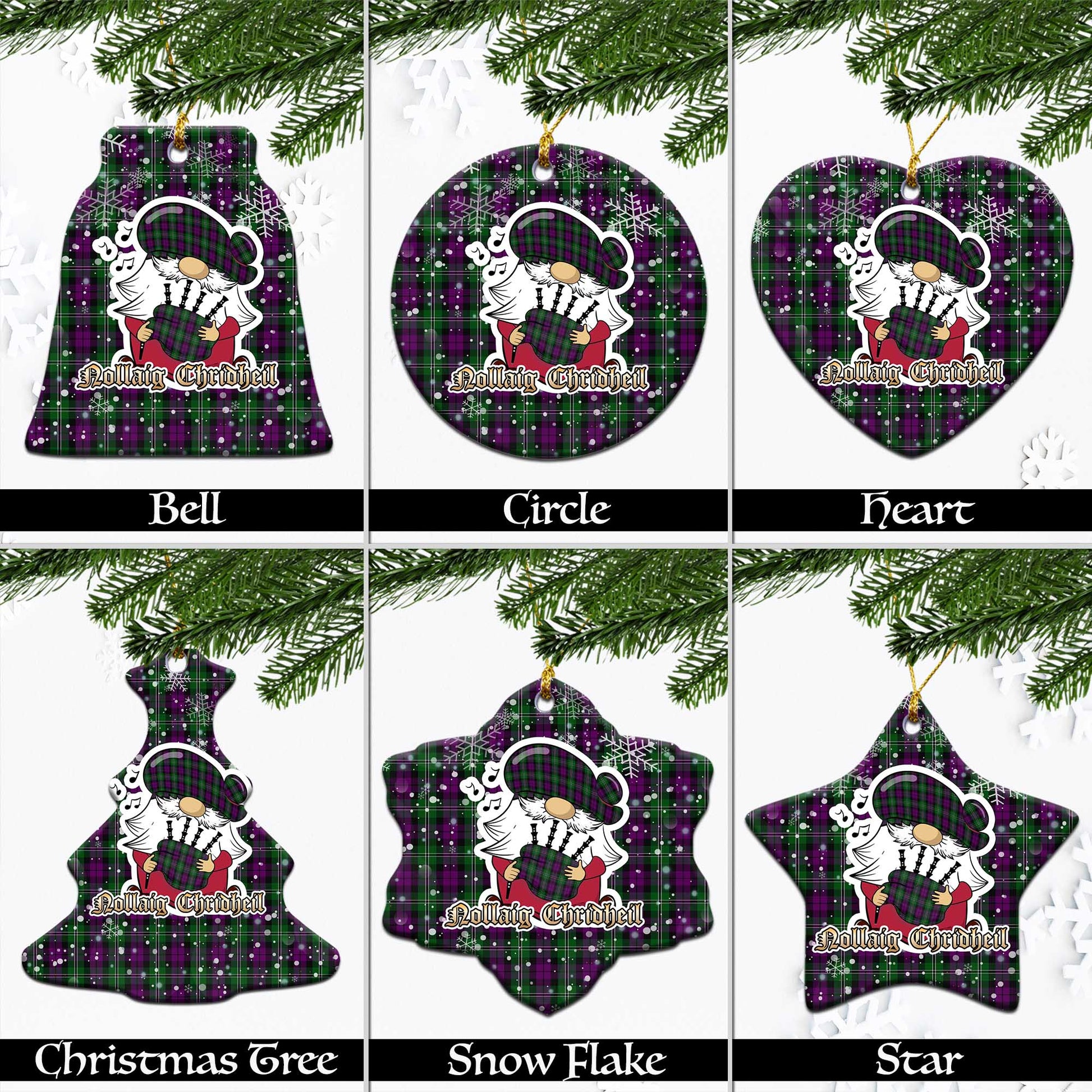 wilson-tartan-christmas-ornaments-with-scottish-gnome-playing-bagpipes