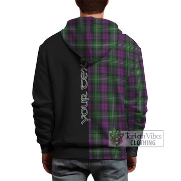 Wilson Tartan Hoodie with Family Crest and Half Of Me Style - Tartanvibesclothing Shop