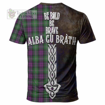 Wilson Tartan Family Crest T-Shirt Alba Gu Brath Be Brave Lion Ancient Style