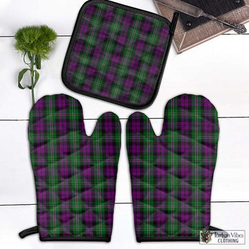Wilson Tartan Combo Oven Mitt & Pot-Holder Combo 1 Oven Mitt & 1 Pot-Holder Black - Tartan Vibes Clothing
