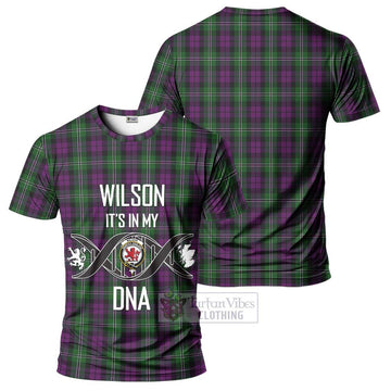 Wilson Tartan T-Shirt with Family Crest DNA In Me Style - Tartan Vibes Clothing