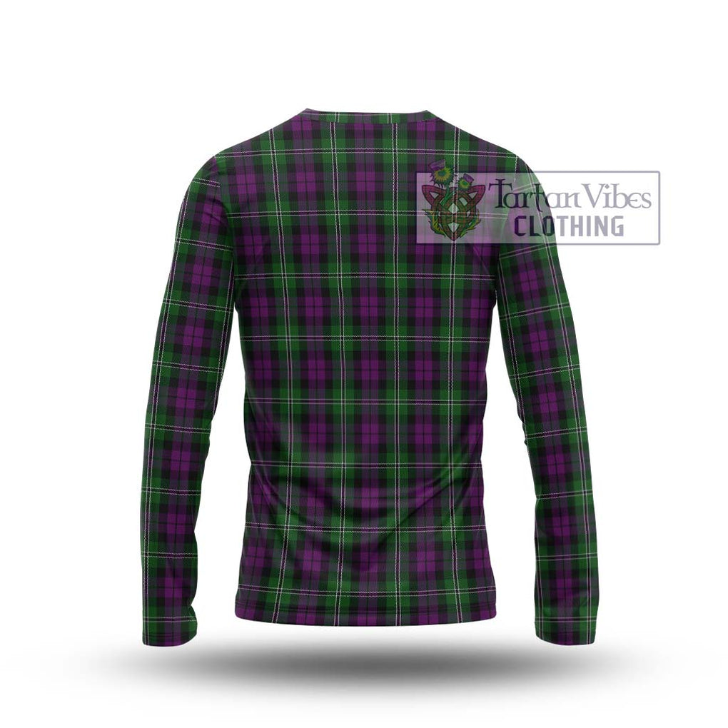 Wilson Tartan Long Sleeve T-Shirt with Family Crest DNA In Me Style - Tartanvibesclothing Shop