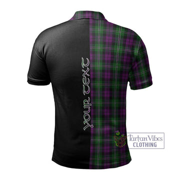 Wilson Tartan Polo Shirt with Family Crest and Half Of Me Style - Tartanvibesclothing Shop