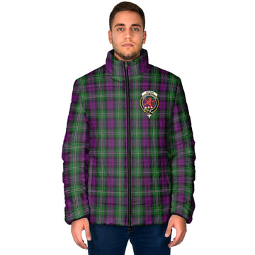 Wilson Tartan Padded Jacket with Family Crest - Tartan Vibes Clothing